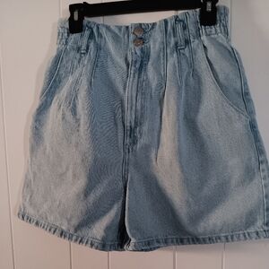 Light Blue Denim Women's Shorts